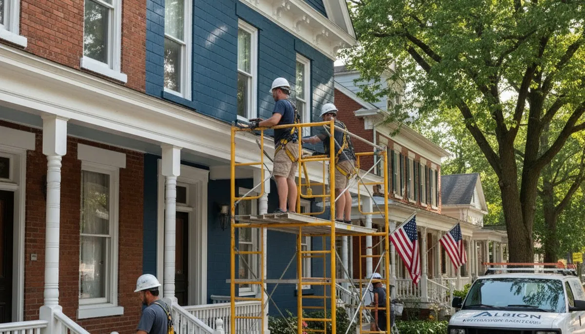 Painting contractor in Fort Wayne, IN providing professional interior and exterior painting services