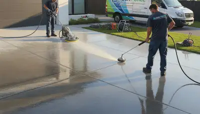 Concrete pressure cleaning for driveways and walkways in Fort Wayne, IN by Fort Wayne Paint Pros