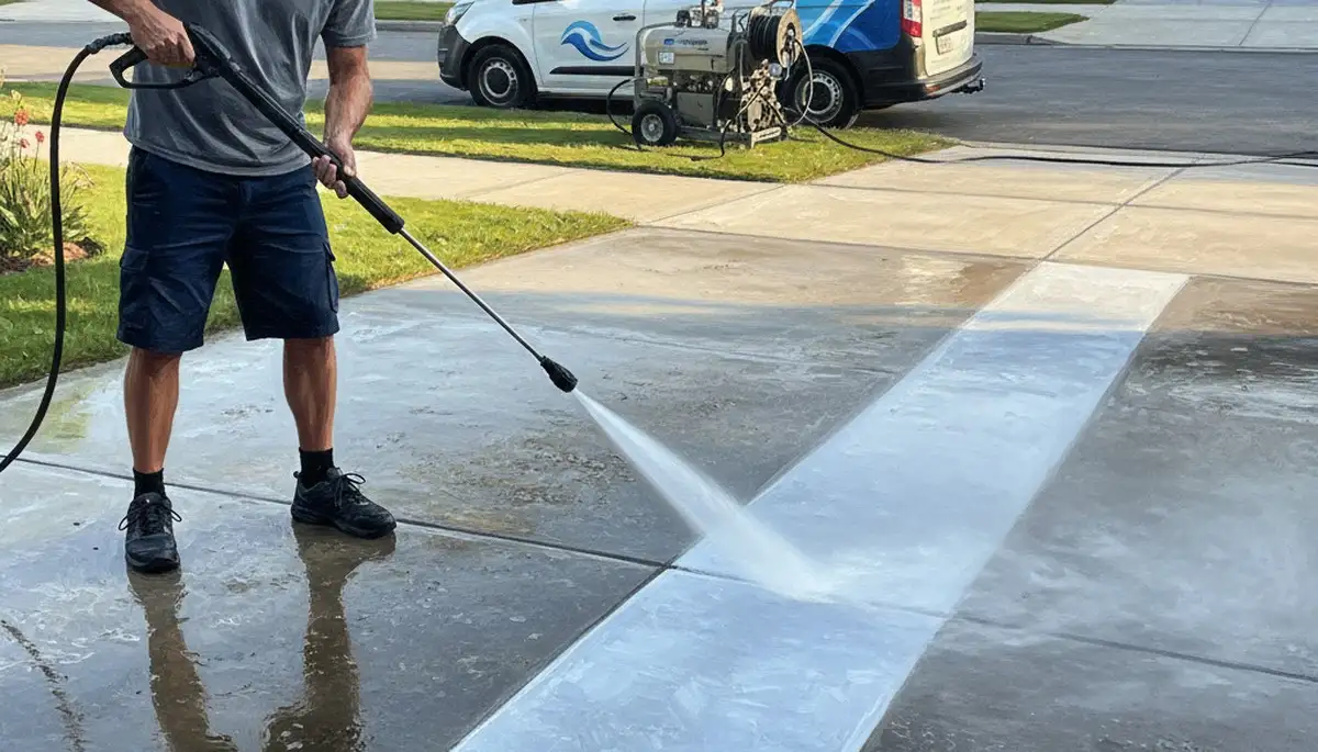 Concrete pressure cleaning for driveways and patios in Fort Wayne, IN by Fort Wayne Paint Pros
