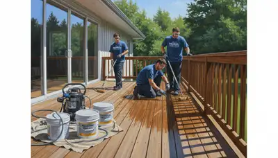 Deck sealing service in Fort Wayne, IN to protect wood from weather and sun damage