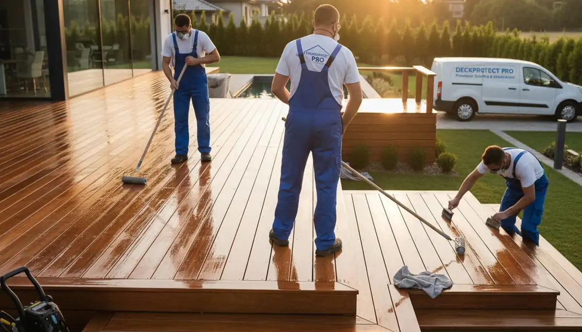 Deck sealing service in Fort Wayne, IN protects wood decks from weather damage