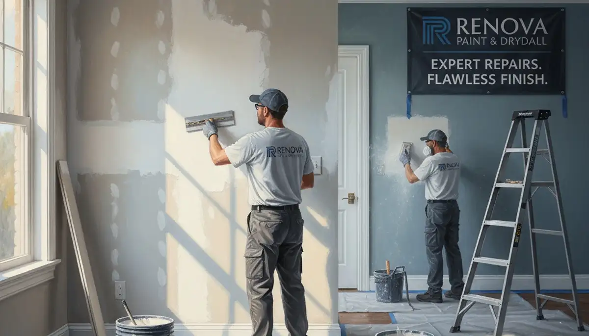 Drywall repair for cracks and seams in Fort Wayne, IN by Fort Wayne Paint Pros