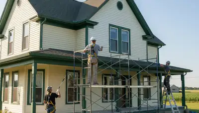 Painting contractor team in Fort Wayne, IN providing professional interior and exterior painting services