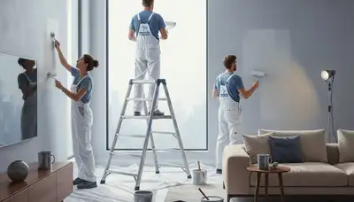 Interior house painting in Fort Wayne, IN for a smooth, durable finish in a home interior