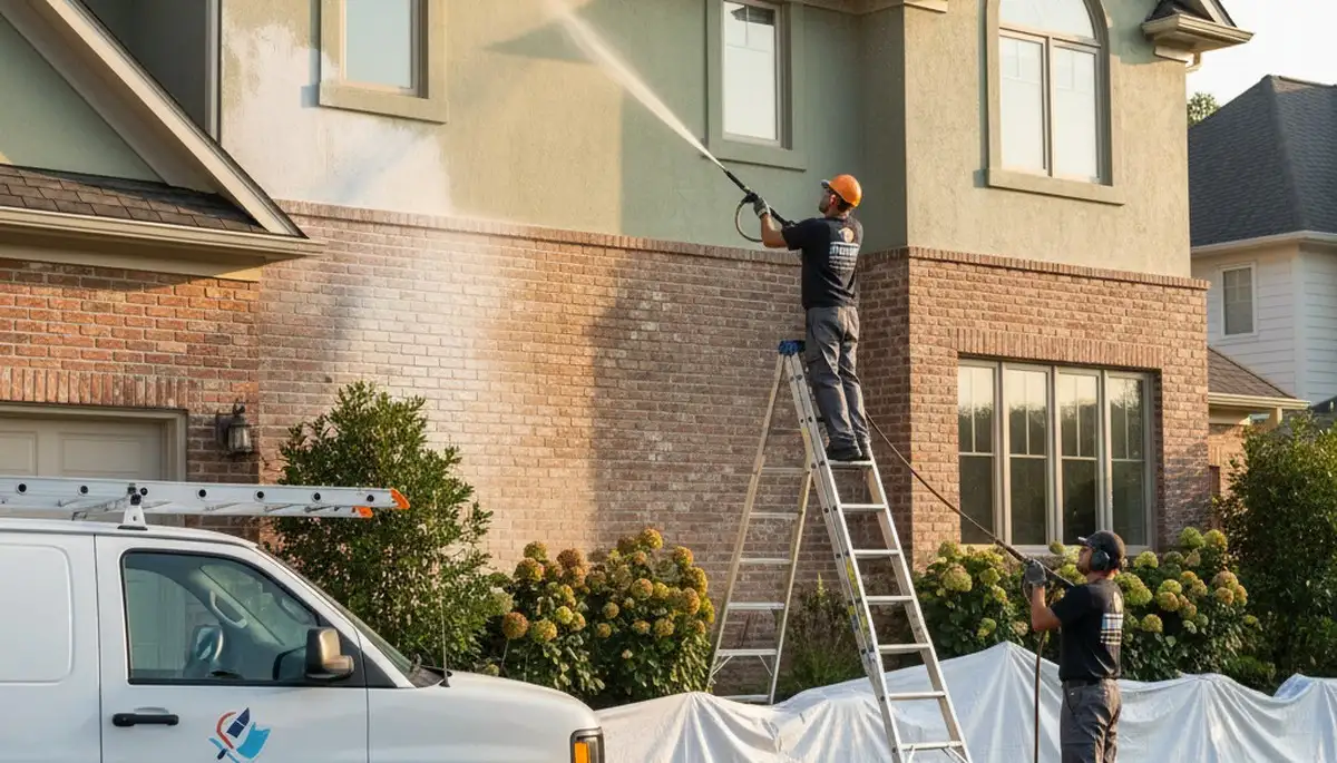Pressure cleaning in Fort Wayne, IN for exterior surfaces by Fort Wayne Paint Pros