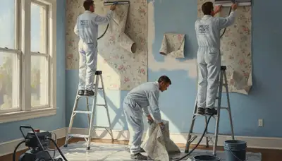 Wallpaper removal service in Fort Wayne, IN for smooth, paint-ready walls