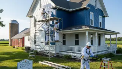 Painting contractors in Fort Wayne, IN providing professional interior and exterior painting services